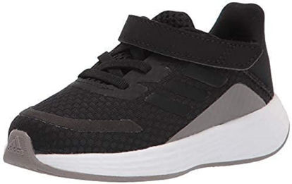 Picture of adidas unisex child Duramo Sl Running Shoe, Black/Black/Grey, 3.5 Little Kid US - Size: 3.5 Little Kid