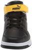 Picture of PUMA unisex-child Rebound Sneaker, Black White-Dandelion, 4.5 Big Kid - Size: 4.5 Big Kid