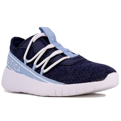 Picture of Nautica Women Fashion Sneaker Lace-Up Jogger Running Shoe-Elonora-Navy Size-6.5 - Size: 6.5