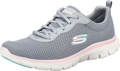 Picture of Skechers Women's 149303 Flex Appeal 4.0 Sneaker, Gylp=Gray Light Pink, 6.5 - Size: 6.5