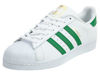 Picture of adidas Originals Mens Superstar Foundation Trainers - Wht/Grn-9 - Size: 9