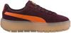 Picture of PUMA - Womens Platformtraceblock Shoes, Size: 6.5 B(M) US, Color: Winetasting/Flame - Size: 6.5