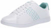 Picture of Lacoste Women's Carnaby Sneaker, Textured White/Green, 8.5 Medium US - Size: 8.5 Medium US