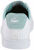 Picture of Lacoste Women's Carnaby Sneaker, Textured White/Green, 8.5 Medium US - Size: 8.5 Medium US