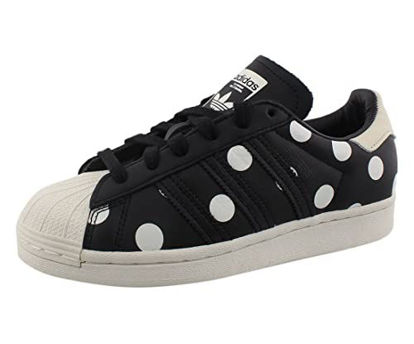 Picture of adidas Superstar Womens Shoes Size 8, Color: Black/White - Size: 8