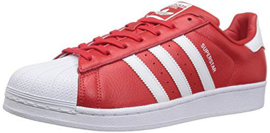 Picture of adidas Originals mens Super Star Sneaker, Red/White/Red, 7.5 US - Size: 7.5