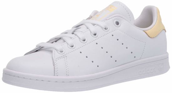 Picture of adidas Originals mens Stan Smith Sneaker, Footwear White/Footwear White/Easy Yellow, 7.5 US - Size: 7.5