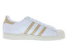 Picture of adidas Superstar Womens Shoes Size 8, Color: White/Brown-White - Size: 8