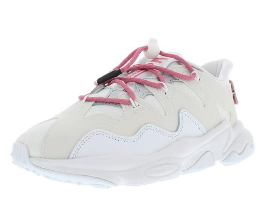 Picture of adidas Originals Ozweego Plus W Womens Shoes Size 6.5, Color: Footwear White/Rose Tone/Silver Metallic - Size: 6.5