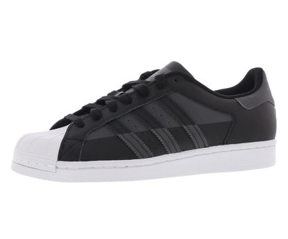 Picture of adidas Mens Superstar Sneakers Shoes Casual - Black - Size 7 M - Size: 7