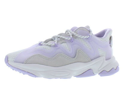 Picture of adidas Originals Ozweego Plus W Womens Shoes Size 8, Color: Grey/White/Light Purple - Size: 8