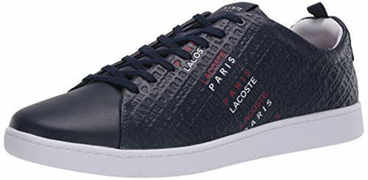 Picture of Lacoste Men's Carnaby Sneaker, Navy/White/Red, 7 Medium US - Size: 7