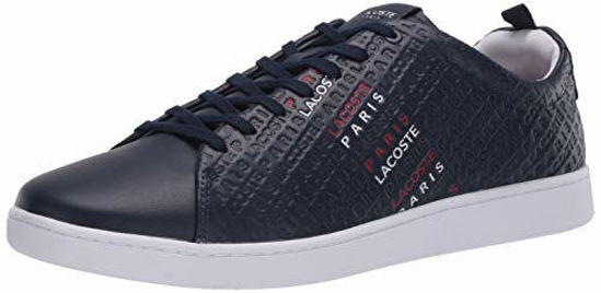 Picture of Lacoste Men's Carnaby Sneaker, Navy/White/Red, 8 Medium US - Size: 8