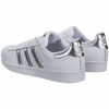 Picture of adidas Originals mens Super Star Sneaker, White/Silver Metallic/Core Black, 10.5 US - Size: 10.5