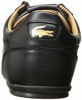 Picture of Lacoste Mens Chaymon 119 4 U Cma Sneaker, Black/Black/Gold, 7.5 Medium US - Size: 7.5