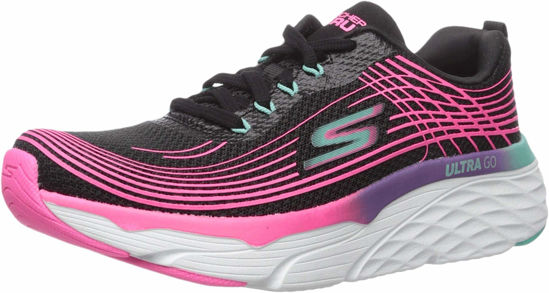 Picture of Skechers Women's Max Cushioning Elite Running Walking Sneaker, Black/Multi, 9 - Size: 9