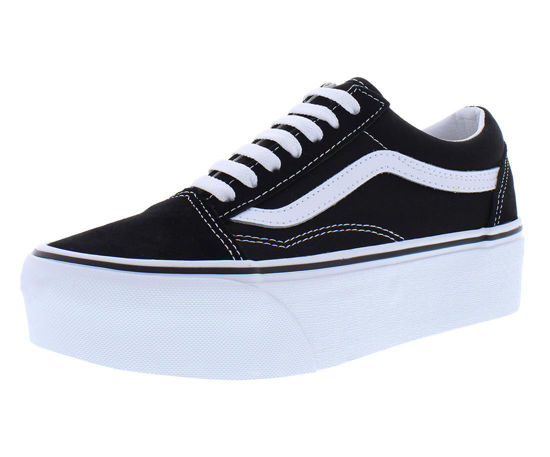 Picture of Vans UA Old Skool Stackform Suede/Canvas Black, Men US Size 4.5 - Size: 6 Women/4.5 Men