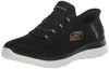 Picture of Skechers Women's Hands Free Slip-INS Summits Sneaker, Black Rose Gold=BKRG, 6.5 - Size: 6.5