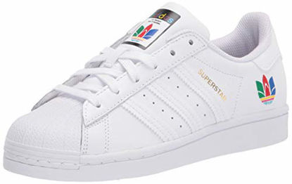 Picture of adidas Originals Women's Superstar Sneaker, White/White/Real Magenta, 9 M US - Size: 9