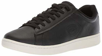 Picture of Lacoste Men's CARNABY EVO Sneaker, black/off white, 10 Medium US - Size: 10