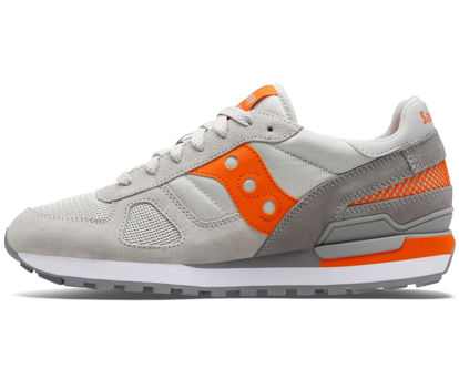 Picture of Saucony Unisex Shadow Original Sneaker, Gray/Orange, 12 US Women - Size: 12 Women/10.5 Men