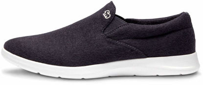 Picture of Merinos Women's Slip On Fashion Sneaker, Slide On Casual Shoe, Made with Australian Wool, Lightweight and Durable Tennis Shoes Carbon Grey Size 12 - Size: 12