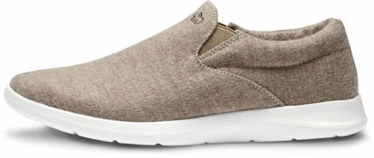 Picture of Merinos Women's Slip On Fashion Sneaker, Slide On Casual Shoe, Made with Australian Wool, Lightweight and Durable Tennis Shoes Sand Size 12 - Size: 12