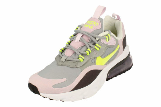 Picture of Nike Air Max 270 React GS Running Trainers Bq0103 Sneakers Shoes (UK 5 US 5.5Y EU 38, Particle Grey Lemon Venom 010) - Size: 5.5