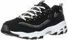 Picture of Skechers Women's D'Lites Wide Fashion Sneaker, Me Time Black/White, 6.5 W US - Size: 6.5 Wide