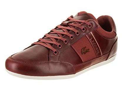 Picture of Lacoste Men's Chaymon Sneaker Dark red/Off White 11 Medium US - Size: 11 M US