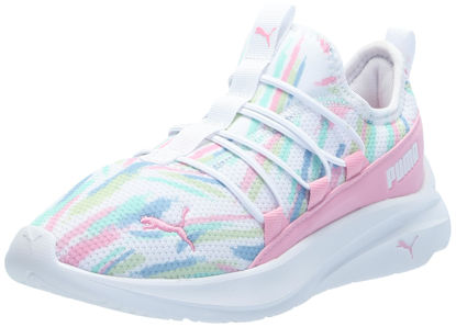 Picture of PUMA One4All Sneaker, White-Pink Lilac-Mint, 12 US Unisex Little Kid - Size: 12 Little Kid