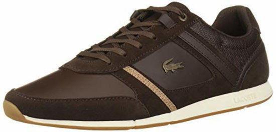 Picture of Lacoste Men's MENERVA Shoe, Dark Brown/Brown, 12 Medium US - Size: 12