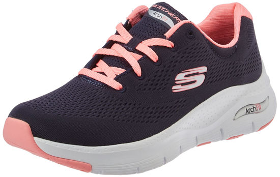 Picture of Skechers Women's Arch Fit - Navy Mesh/Coral Trim - US 10 - Size: 10