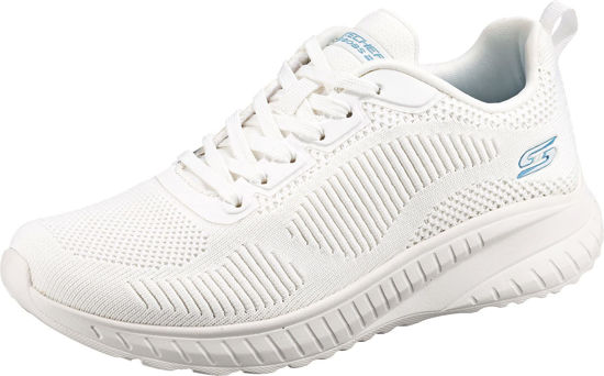 Picture of Skechers Women's Bobs Squad Chaos - Face Off Sneaker, Off-white, 6.5 - Size: 6.5