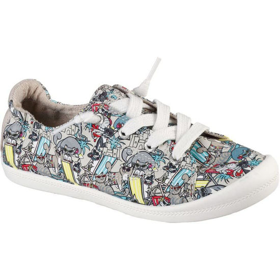 Picture of Skechers BOBS Women's Beach Bingo-Beach Kitty Sneaker, Taupe/Multi, 9 M US - Size: 9