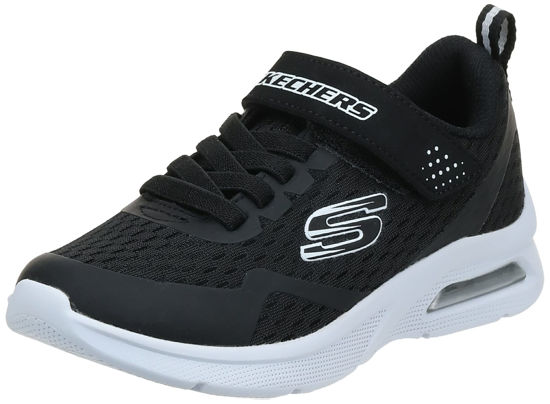 Picture of Skechers Kids Boy's MICROSPEC MAX Sneaker, Black, 3.5 Little Kid - Size: 3.5 Little Kid