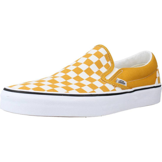 Picture of Vans Unisex Slip On Classic Skate Shoe Sneakers Golden Yellow 7859 (Golden Yellow, us_Footwear_Size_System, Adult, Men, Numeric, Medium, Numeric_10_Point_5) - Size: 10.5