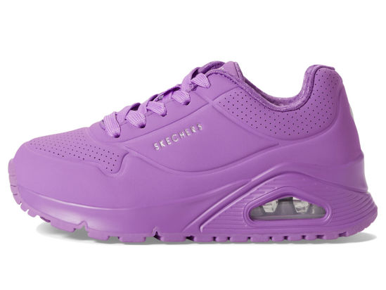 Picture of Skechers Kids Girls Uno Gen1-Neon Glow Sneaker, Purple, 1 Little Kid - Size: 1 Little Kid