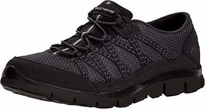 Picture of Skechers Women's Gratis Strolling Slip On Sneakers, Black, 9.5 Narrow - Size: 9.5 Narrow