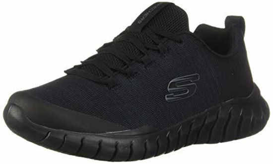 Picture of Skechers - Mens Overhaul - Quarkski Shoes, Size: 8.5 M US, Color: Black/Black - Size: 8.5