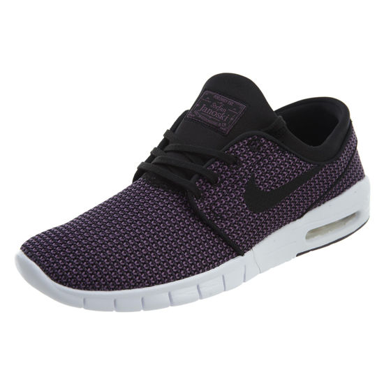 Picture of Nike Men's Stefan Janoski Max Skate Shoe (9 D(M) US, Black/Black Pro Purple/White) - Size: 9