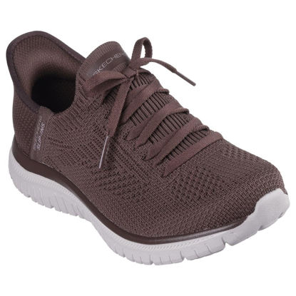 Picture of Skechers Women's Hands Free Slip-Ins Virtue-Divinty Sneaker, Chocolate=Choc, 8 - Size: 8