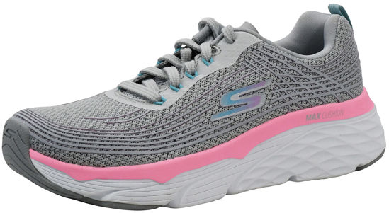 Picture of Skechers Women's Max Cushioning Elite Running Walking Sneaker, Gray/Pink, 9.5 - Size: 9.5