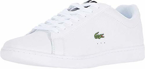 Picture of Lacoste Women's Carnaby Sneaker, White/Black Patent, 9 Medium US - Size: 9