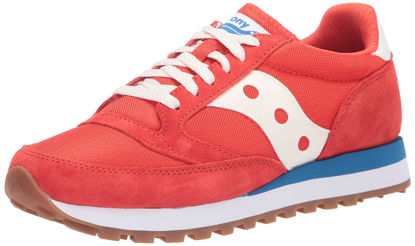 Picture of Saucony unisex adult Jazz 81 Sneaker, Red/White, 8 Women 9.5 Men US - Size: 9.5 Women/8 Men