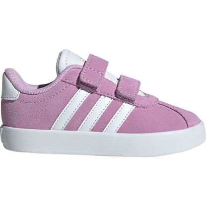 Picture of adidas Kids Vl Court 3.0 Hook & Loop Sneaker, Bliss Lilac/White/Grey, 8 US Unisex Toddler - Size: 8 Toddler