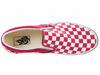 Picture of Vans Men's Classic Slip On, (Checkerboard) Cerise/True White, Size 9.5 - Size: 9.5