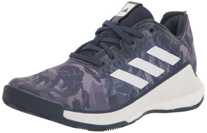 Picture of adidas Women's Crazyflight Sneaker, Team Navy Blue/White/White, 7 - Size: 7