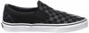 Picture of Vans Unisex Classic Slip-On (Checkerboard) Black/Black Skate Shoe 9 Men US / 10.5 Women US - Size: 10.5 Women/9 Men