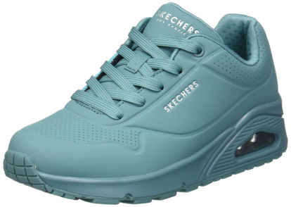 Picture of Skechers Women's UNO Stand ON AIR Sneaker, Teal Durabuck Mesh, 9 - Size: 9